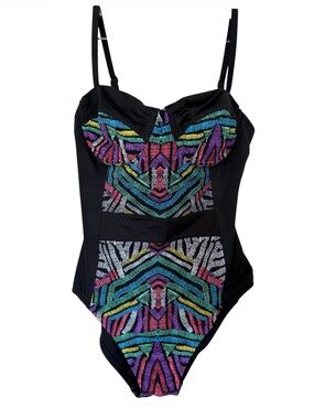 Beach Betty tribal swimsuit